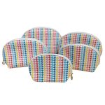 Neszeszer szett 5 részes tyúkláb mintás cipzáras