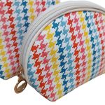 Neszeszer szett 5 részes tyúkláb mintás cipzáras