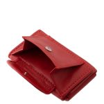 Kulcstartó és pénztárca valódi bőr piros kisméretű különleges