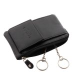 Bőr kulcstartó + kártyatartó + aprótartó fekete La Scala