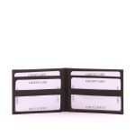 S. Belmonte kártyatartó pénztárca valódi bőr fekete