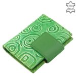 Giultieri bőr kártyatartó zöld különleges