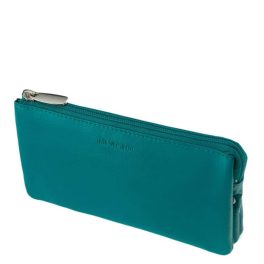 Női pénztárca valódi bőr türkiz La Scala luxury