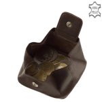 Valódi bőr Férfi pénztárca autós mintával RFID védelemmel barna