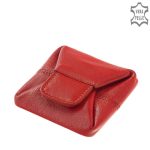 Wild valódi bőr női pénztárca piros színben sok kártyatartóval