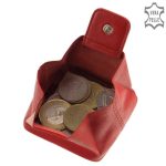 Wild valódi bőr női pénztárca piros színben sok kártyatartóval