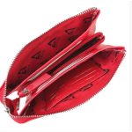 Tina fekete női pénztárca cipzáras nagyméretű