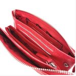 Tina fekete női pénztárca cipzáras nagyméretű