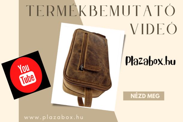 Termékbemutató videó - Valódi bőr neszeszer férfiaknak