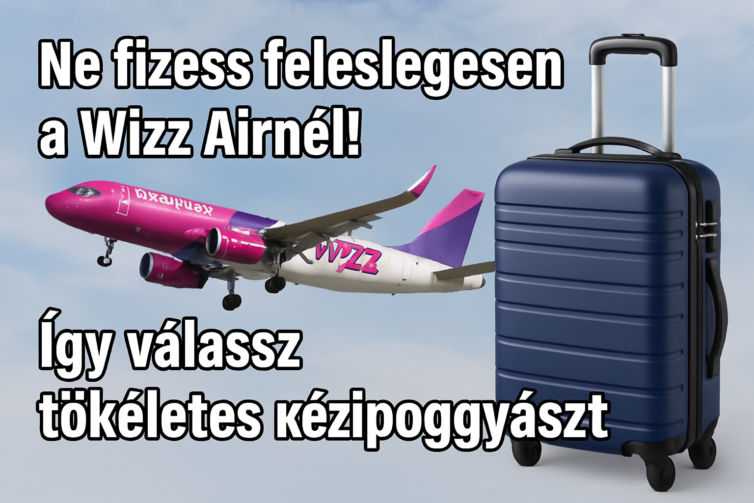 Ne fizess feleslegesen a Wizzairnél! - Így válassz tökéletes kézipoggyászt!